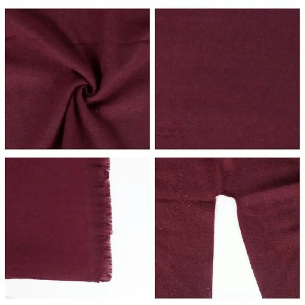Soft Faux Wool Reversible Poncho Shawl Wrap Blanket Cape Women's